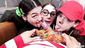 Jade and Bella's medium size tits video