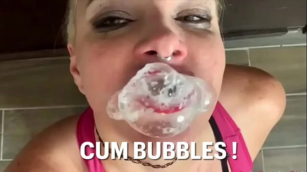 Blowing Cum Bubbles Before Swallow / featuring Spunky Savage