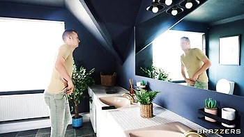 Elegant Martina's big cock scene