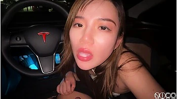 Pov Cute Asian Sneaky Car Blowjob And Swallowing Every Drop - Nicolove
