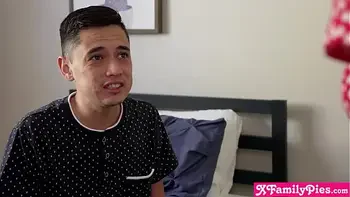 Big ass stepsister Ryan Reid measured big dick for him He was worried