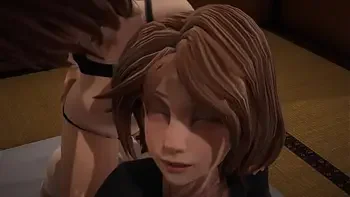 Cass Hamada in a hot threesome - 3D Porn