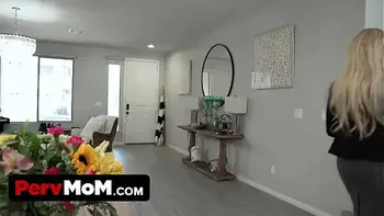 PervMom - Naughty Stepson Blindfolds His Sexy Blonde Stepmom And Fuck Her While Her Husband Is Away