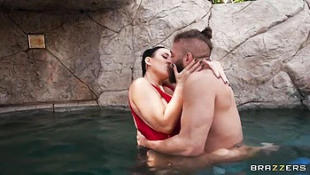 Angela's side fuck action