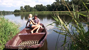 Nella Bony enjoys outdoor sex with her boyfriend