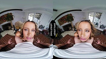UP CLOSE VR - Petite MILF Kylie Le Beau Wants A Taste Of Your Cum After Getting Hard Fucked - POV: Porn