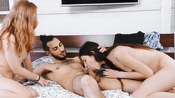 Two cute girls Li In and Camille are having fun together