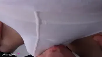 Stepsister Loves Slobbery Blowjob and Cum In Mouth Female POV - Alisa Lovely