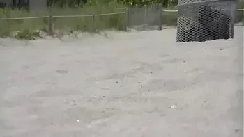 Exhibitionist Wife #114 - Nikki Brazil Micro Thong and TOpless On A Public Beach Dare!