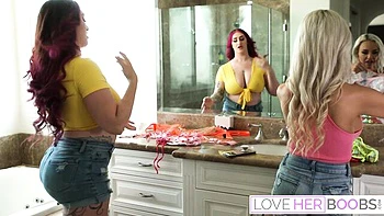 Graceful Avalon Mira - lesbian action - Love Her Boobs