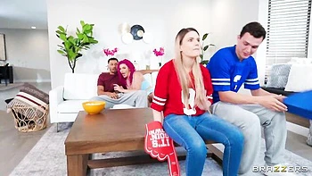 Pink-haired hottie Lily Lou penetrated by huge black sausage