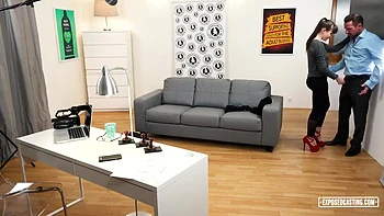 Busty Czech Blondie Lucy Shine Takes Deep Anal Pounding At Casting