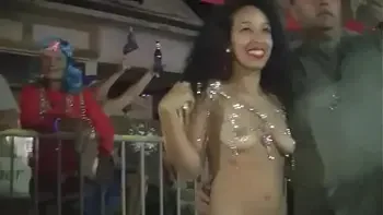 Exhibitionist Wife #113 - Nikki Brazil Wearing A Micro Thong In Public At Fantasy Fest!!!