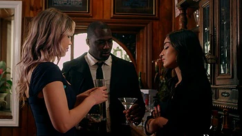 Two girlfriends share a big black cock in an interracial threesome