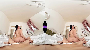 Ara Mix enjoys intimate moments with a passionate partner in stunning vr peaches scene