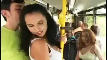 Sex in a moving Bus: Cowgirl, Missonary  Big Tits Porn