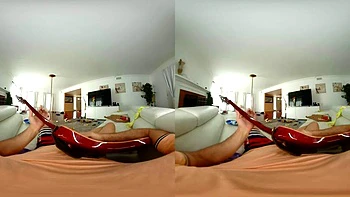 Brunette Big tits: Blowjob, Cowgirl  Handjob VR Porn