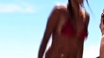 Outdoor anal solo and masturbating blonde