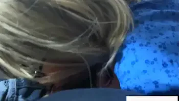 step mom sucks and JERKING OFF at the car wash in public. Cumshot