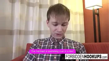 Big boobed babe takes her step-brothers fat cock