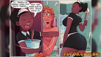 Empregada deu o cu durante a faxina! Os Sacanas Filminho