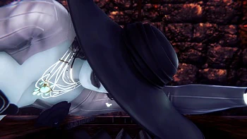 Alcina Dimitrescu Takes Anal Beads Dildo up Her Ass - Resident Evil Village Porn Parody