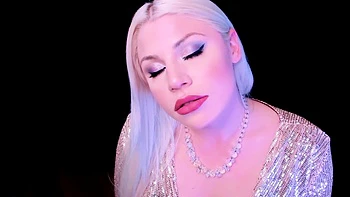 Cute blonde with big boobs solo