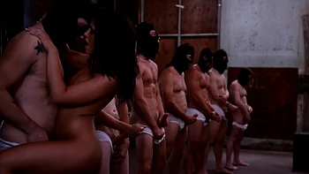 Adriana Chechik gets her beautiful pussy eaten by a group of guys.