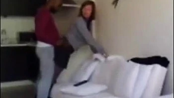 A white buisness wife stops by to visit her black: Blowjob, Doggy  Missonary Porn