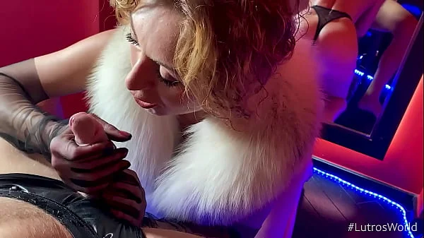 POV Deepthroat Blowjob From Super Hot Ukrainian MILF In Fur Collar - Julia North