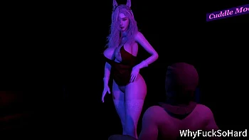 3D Big Ass Slut Have Sex with Big Dick Stranger in the Bar