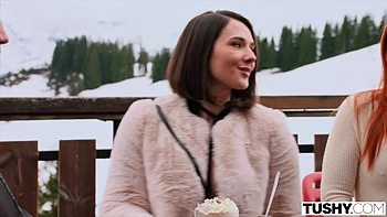 TUSHY Anal Obsessed Beauty Eve Sweet Seduces Clemence Audiard And Her Boyfriend At The Chalet