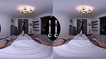 Luise Wixx VR Bedroom Seduction in Sheer Nylon Touch