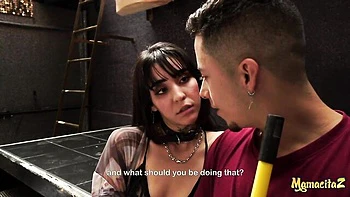 Beautiful hard dick-riding with a flexible long-legged model Molly C.