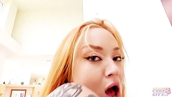 Lustful Ginger Dripping Wet Snatch Squirt With Michael Stefano