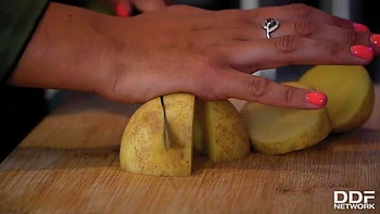 KT in kitchen ft. Katie Thornton: Big Tits, Fansly  Masturbation Porn