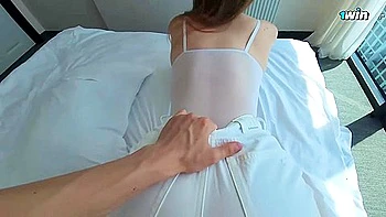 A phat-bootied queen with gorgeous gams sits astride my chisel and rails it with unspoiled enjoyment - a