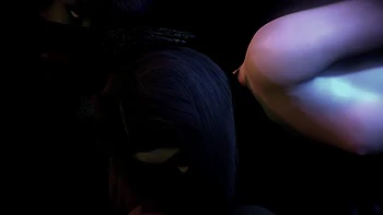 Demon Helps Girl Ride Dick in Cowgirl Xray