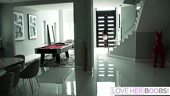 Ebony dirt with squeaky goddess from Love Her Boobs