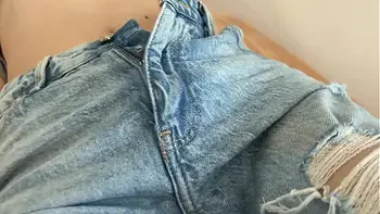 Stepbrother cums in my panties and I will wear them at the gym