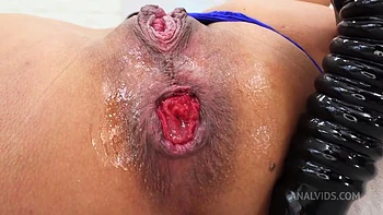 Super prolapse. Latina gets fucked hard by 2 cocks at the same