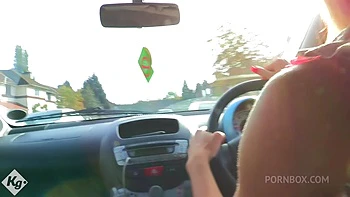 The Blonde Hot Wife Picks Up Her Toy Boy For Fun