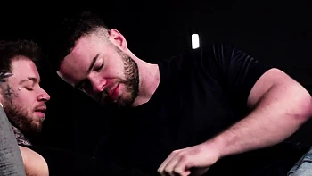 Tattooed FTM stud Atlas Alexander fucked by Marcus Mcneil