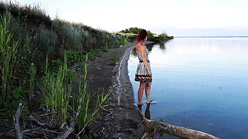 Natella Dance Nude River Bathing Outdoor - Amateur MILF StepMom Small Tits Posing