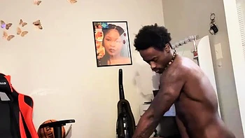 Curvy ebony slut get load of cum after hard BBC pounding