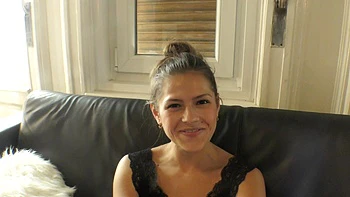 Bikini-clad brunette Serina Gomez enjoys passionate sex with Porno Dan