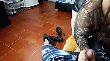 Horny Neighbor Stuffs My Ass With His Cock And Then With His Milk