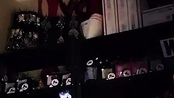 Busty amateur Autumn striptease and masturbating