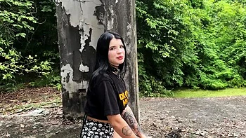 SkinLovers - Alt Girl Date Turns Into Hard Fuck & Deep Blowjob in Abandoned Place