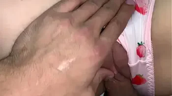 While no one is at home, my stepdaughter and I like to have fun through cute panties